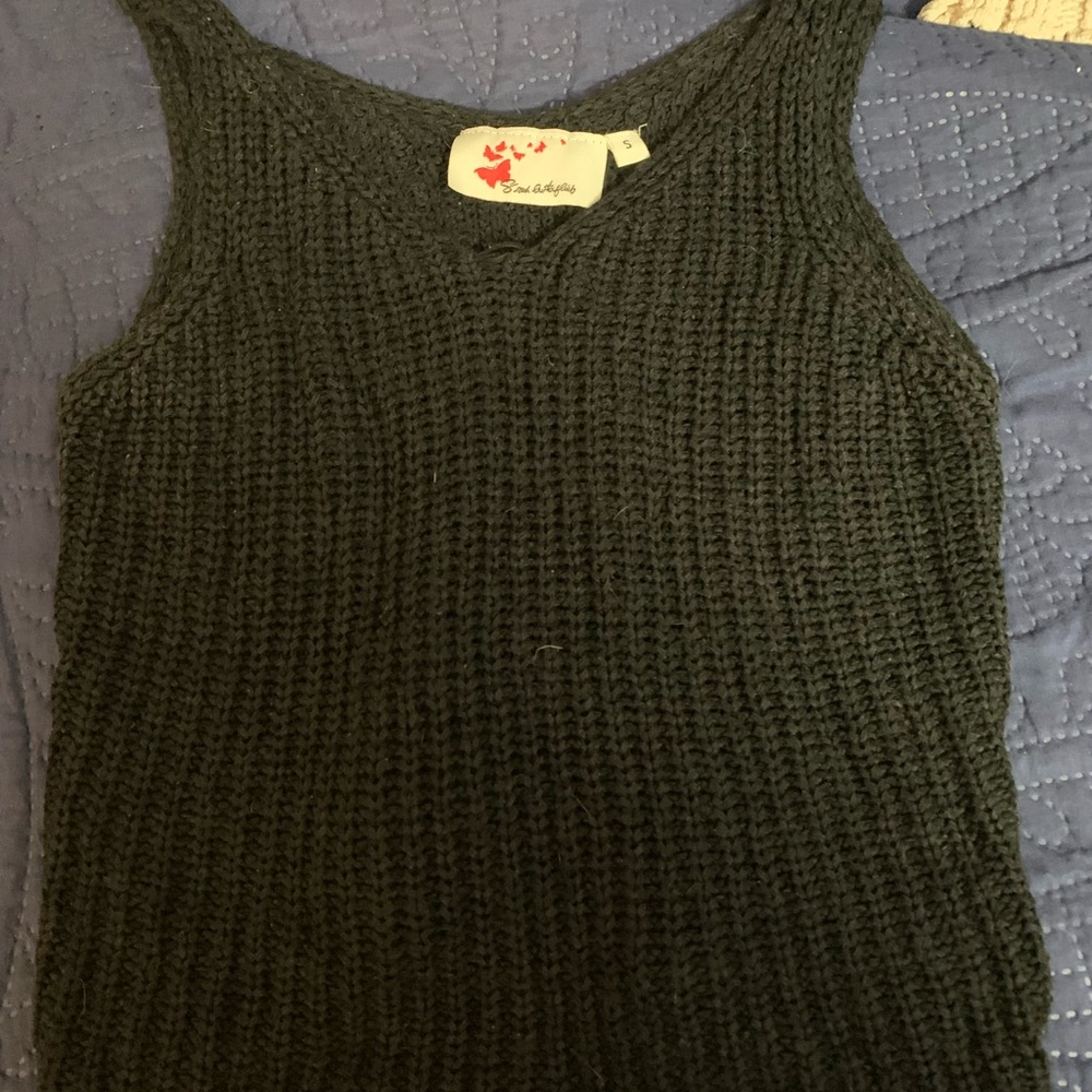 T.J.Maxx Dark Green Knit Tank Top